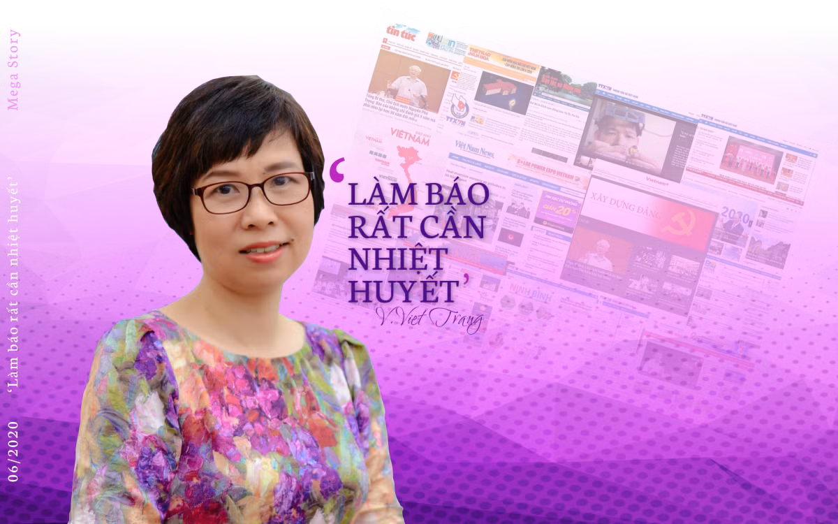 Ngày 17/11/2017, bà Vũ Việt Trang được Thủ tướng Chính phủ bổ nhiệm vào vị trí Phó Tổng Giám đốc TTXVN. Bà là Ủy viên Ban Thường vụ Đảng ủy, Trưởng ban Tuyên giáo Đảng ủy TTXVN; Chủ tịch Liên chi hội nhà báo TTXVN (từ tháng 6/2020 đến nay). 