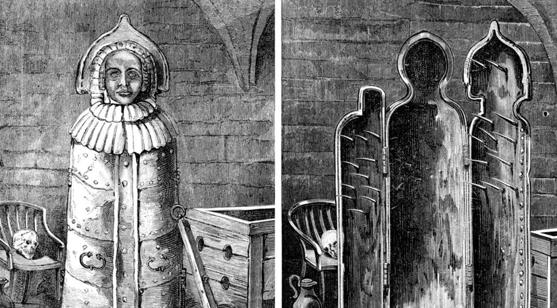 Trinh nữ sắt (Iron Maiden) là một cỗ máy tra tấn hãi hùng mà không phạm nhân nào muốn trải qua. Nguyên do là bởi hình cụ này có thiết kế giống như hình dáng của một con người và được làm bằng sắt.