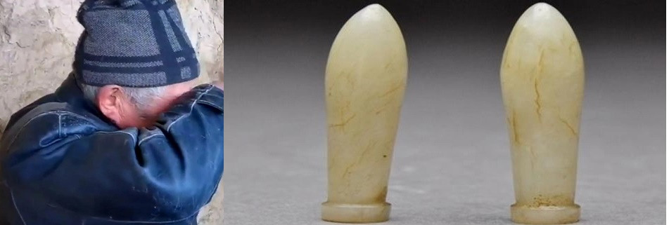 Sau khi được thuyết phục, ông lão trao lại cặp ngọc cho các nhà nghiên cứu và tiếc nuối vì cứ ngỡ kiếm được khoản tiền lớn nhờ những cổ vật này.