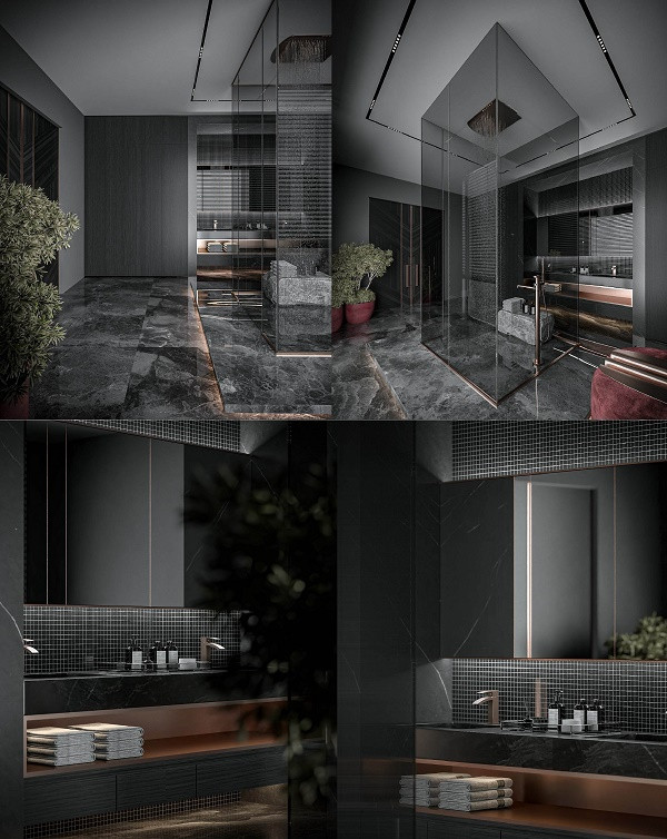 Tone màu đen với các bố trí nội thất đề cao được tính thẩm mỹ và nghệ thuật. "Một yêu cầu nghe thoáng qua có vẻ đơn giản nhưng để thực hiện hóa mong muốn của chủ nhà là một bài toán khó", kiến trúc sư Đình Quốc chia sẻ. 