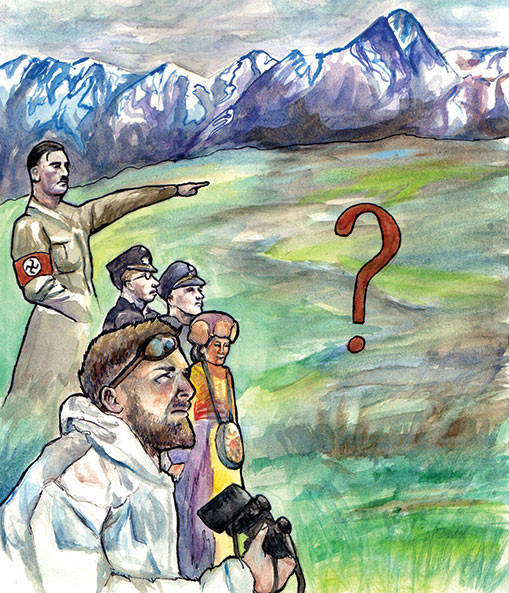 Trong số những người đi tìm quái vật Yeti có chính quyền Đức quốc xã dưới thời trùm phát xít Hitler.