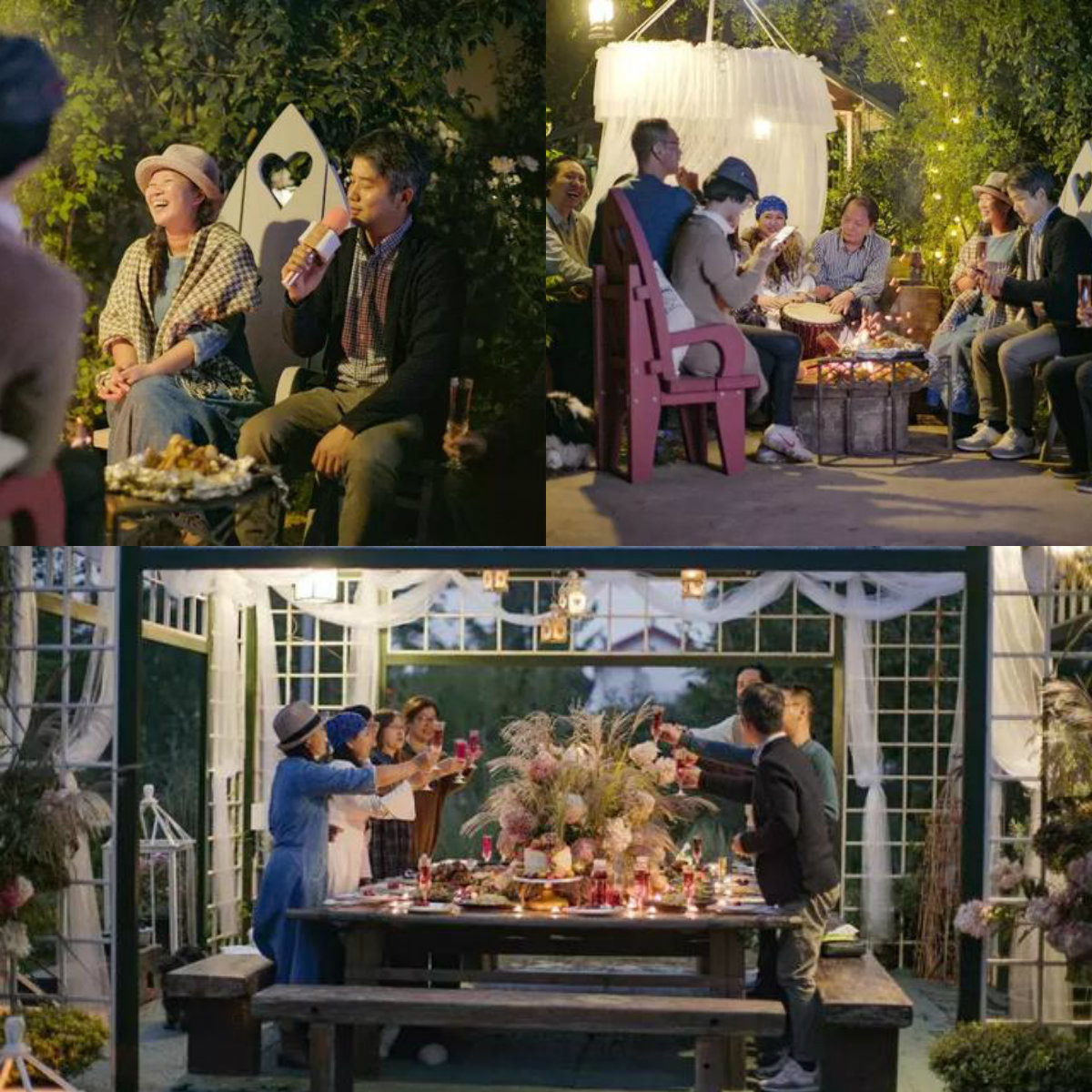 Nhà bếp là nơi tụ tập bạn bè cho những bữa tiệc đầu xuân hoặc sau mùa thu hoạch. Vào mùa xuân, khi những đóa hoa nợ rộ, họ sẽ mời bạn bè về để ngắm hoa và thưởng thức hương sắc. Đến mùa thu hoạch, bữa tiệc lửa trại được đốt lên, cảm giác thật ấm cúng.