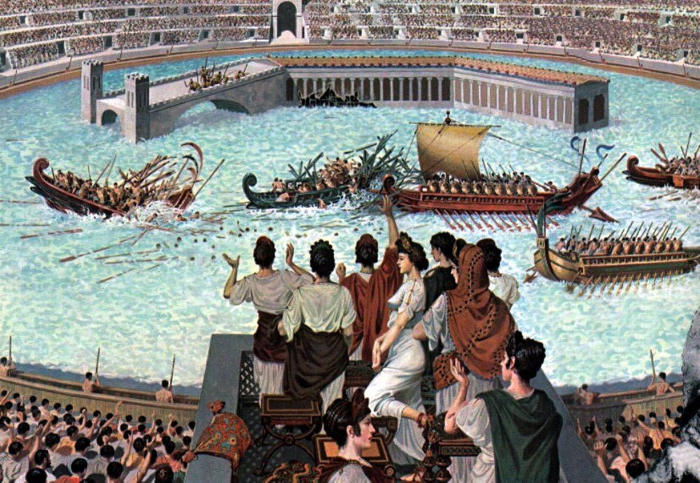 Đấu trường La Mã nổi tiếng là nơi diễn ra những cuộc chiến sinh tử giữa các võ sĩ giác đấu. Nhiều đấu sĩ chết trong các trận chiến để mua vui cho khán giả.