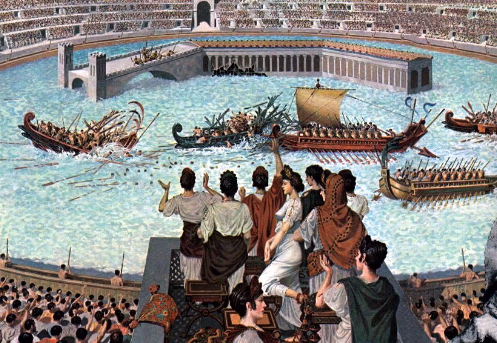 Đấu trường La Mã nổi tiếng là nơi diễn ra những cuộc chiến sinh tử giữa các võ sĩ giác đấu. Nhiều đấu sĩ chết trong các trận chiến để mua vui cho khán giả.