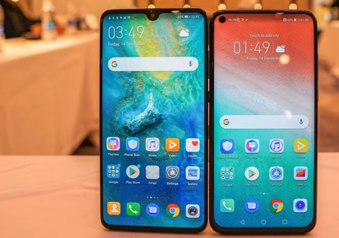 Máy có màn hình LCD 6,4 inch Full HD, tỉ lệ 19.25:9. Camera selfie của Honor 20 View có độ phân giải 25 MP.