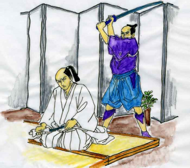 Theo đó, những samurai cảm thấy hổ thẹn với hành vi phạm tội đã gây ra thực hiện nghi lễ Seppuku để lấy lại danh dự.