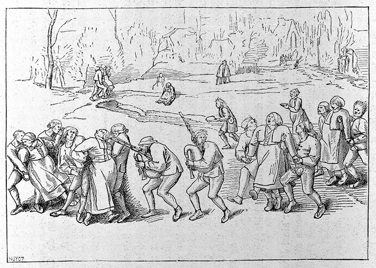 Một trong những sự kiện nổi tiếng nhất về sự kiện này xảy ra ở thị trấn Aachen, Đức ngày 24/6/1374.