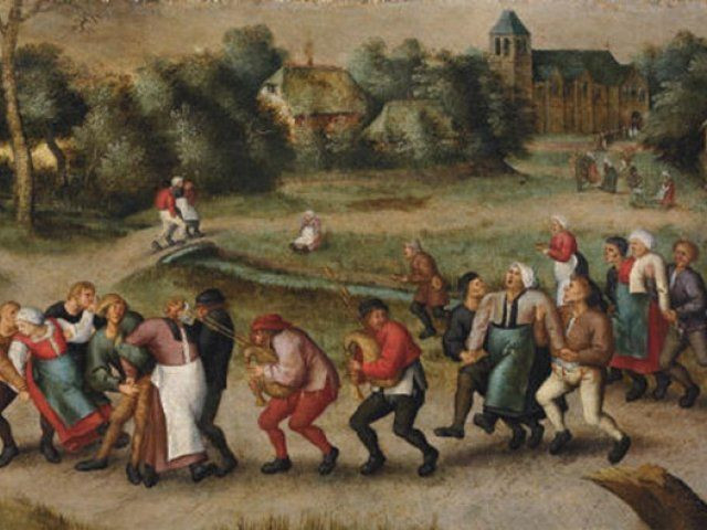 Khi ấy, nhiều người nhảy múa điên cuồng tại các đường phố trong suốt hàng giờ, hàng ngày cho tới hàng tháng. Sự việc chỉ chấm dứt khi những người nhảy múa ngã gục vì kiệt sức hoặc chết do lên cơn đau tim và đột quỵ.