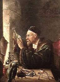 Trong quá trình nghiên cứu phương pháp biến kim loại thường thành vàng, những bộ óc thiên tài dùng các ký hiệu để viết những thông tin liên quan đến những lần thử nghiệm.