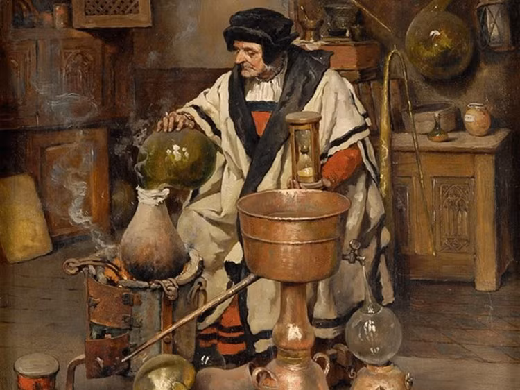 Theo đó, nhiều nhà giả kim đã dành nhiều thời gian, tâm huyết trong các phòng thí nghiệm để tìm ra phương pháp biến kim loại thành vàng.