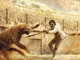 Sau một thời gian chiến đấu trong tuyệt vọng, các võ sĩ thường kiệt sức và bị những con vật to lớn săn đuổi, cào xé bằng móng vuốt và hàm răng sắc nhọn.