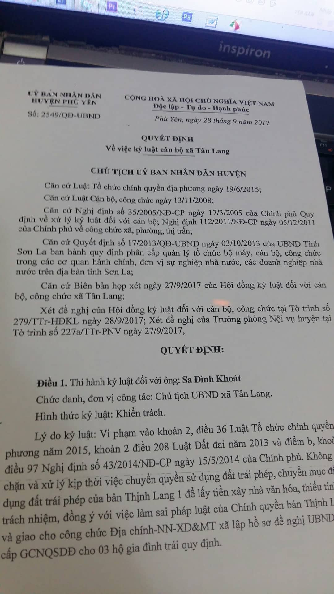 Son La: Can bo xa “an” ca ao ca lan dat cong-Hinh-4