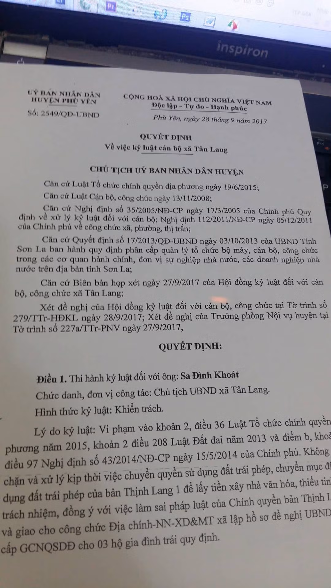 Son La: Can bo xa “an” ca ao ca lan dat cong-Hinh-4