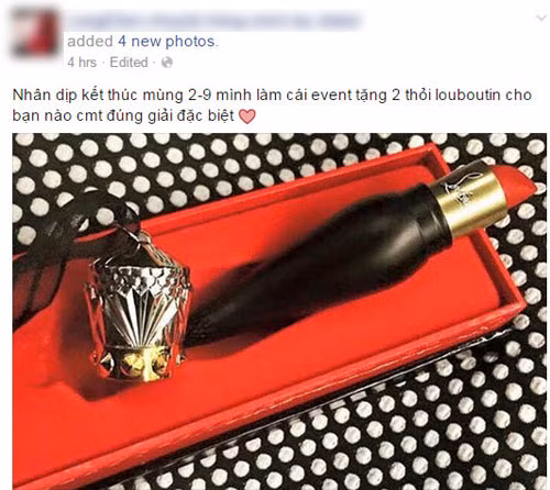 Dù không rõ tính chất của những dòng status kiểu như “Ai mua son cho em em sẽ yêu người đó đến chết” hay “Anh nào mua son em tình nguyện tán”… có phải bông đùa, hài hước hay không, nhưng vẫn khiến chủ nhân chủ nhân những dòng status này bị đánh giá về danh dự và sự dễ dãi của mình.