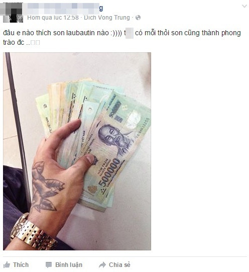 Bên cạnh những người phát cuồng về thỏi son cũng có không ít cô gái lại quay sang căm ghét, thậm chí… chửi bới thỏi son chỉ vì nó đang làm dân mạng điên đảo, làm newfeed cá nhân bị tràn ngập những hình ảnh về nó. Có cô gái còn lên tiếng chỉ trích những người khác chạy theo phong trào, mà thực sự không biết chất lượng, giá trị của nó đến đâu. Thậm chí cả các chàng trai cũng tham gia vào cơn sốt, cuồng son Christian Louboutin. Một số công nhận bản thân cũng bị thỏi son hấp dẫn vì vẻ ngoài quá sang trọng, trang nhã, một số lại tỏ ra không quan tâm, ghét sự xuất hiện của nó. Một số chàng trai còn táo bạo đến mức, mượn cơn sốt son để khoe mẽ về bản thân, như hành động chụp ảnh tay cầm một xấp tiền đăng kèm dòng mô tả: “Em nào thích son thì đến với anh” hoặc “Thích son thì anh chiều”…