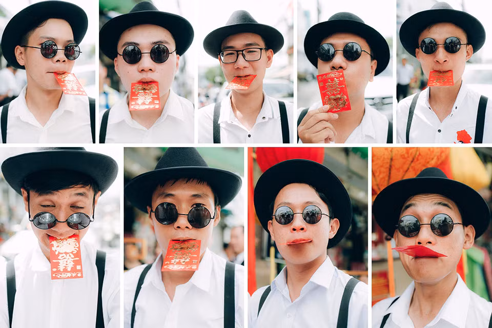 Đặc biệt, khi hỏi Dũng rằng nếu được nói một lời nhắn nhủ tới vợ của mình thì chú rể 9X mau mắn đáp: 'Dù phía trước có nhiều thử thách dành cho hai đứa, thì lúc nào hai ta cũng cùng sát cánh bên nhau em nhé'.