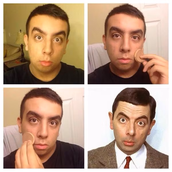  1. Make up biến hình: Gõ hashtag #makeuptransformation tại Instagram, dân mạng sẽ phải bật cười trước sự sáng tạo và "lầy lội" của các "thánh lầy". Ảnh: makeuptransfor2.