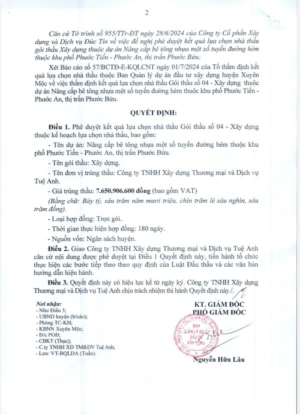 BR-VT: Ai sẽ trúng gói thầu nâng cấp, sửa chữa đường GTNT tại Xuyên Mộc? - Hình 5 BR-VT: Ai se trung goi thau nang cap, sua chua duong GTNT tai Xuyen Moc?-Hinh-5