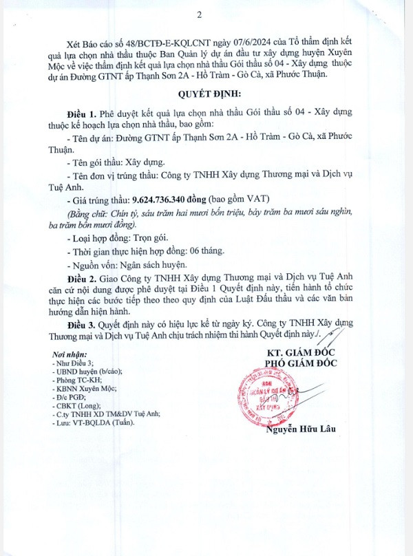 BR-VT: Ai sẽ trúng gói thầu nâng cấp, sửa chữa đường GTNT tại Xuyên Mộc? - Hình 6 BR-VT: Ai se trung goi thau nang cap, sua chua duong GTNT tai Xuyen Moc?-Hinh-6