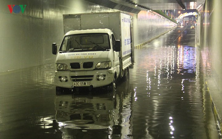 Hầm chui 118 tỷ chìm trong bể nước. Nguồn ảnh: VOV