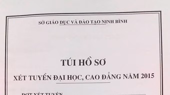 Mua ho so xet tuyen dai hoc, cao dang o dau?