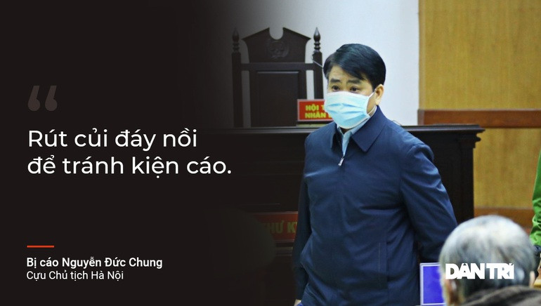 Cựu Chủ tịch Hà Nội Nguyễn Đức Chung yêu cầu bị cáo Nguyễn Văn Tứ vận dụng các quy định của pháp luật để đình chỉ gói thầu số hóa, không để các đơn vị dự thầu kiện cáo hay báo chí đăng tin.