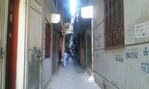 Khu vực hiện trường nơi xảy ra vụ việc.