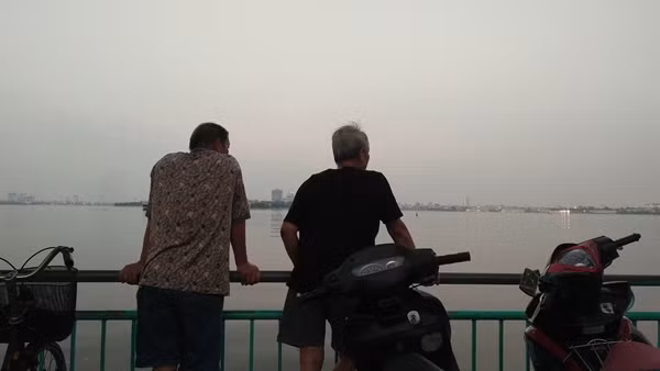 Sự việc cá chết hàng loạt còn khiến nhiều người hiếu kỳ kéo nhau đến Hồ Tây xem.