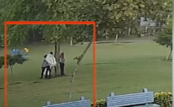 Cảnh sát Krishan Kumar nói với The Indian Express: "Khi trời bắt đầu mưa to vào chiều 12/3, 4 người đàn ông liền trú dưới một gốc cây. Một tia sét đánh trúng cái cây và 4 người họ ngã xuống". Ảnh chụp màn hình.