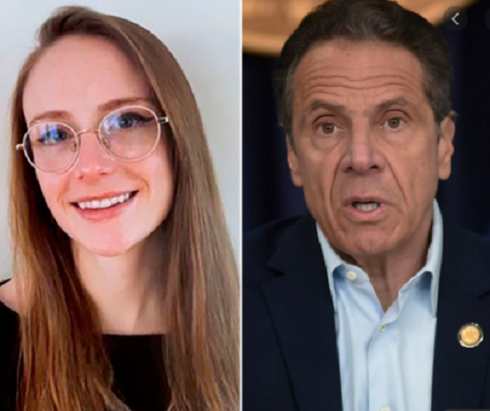 Ngày 27/1, Charlotte Bennett, 25 tuổi, nói trên tờ New York Times rằng Thống đốc New York Andrew Cuomo đã có hành vi quấy rối cô vào đầu tháng 6/2020 - thời điểm bang này trở thành điểm nóng vào những tháng đầu tiên xảy ra đại dịch COVID-19. Ảnh: NYDN.