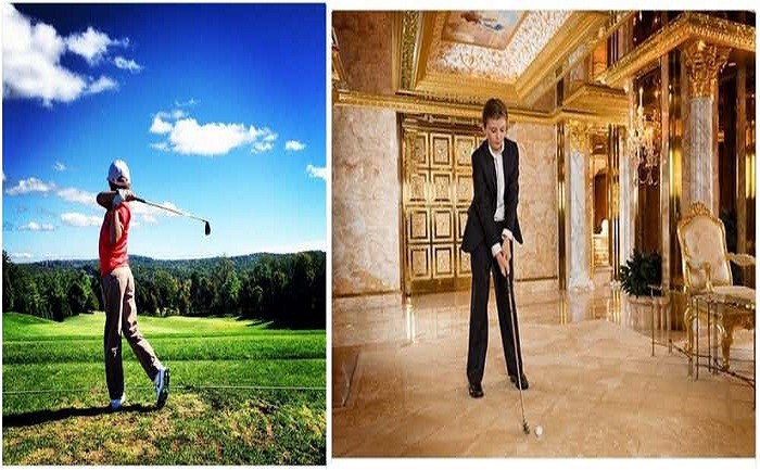 Cậu con út nhà ông Trump là một fan cuồng nhiệt môn thể thao vua. Ngoài ra, Barron cũng thích chơi golf.
