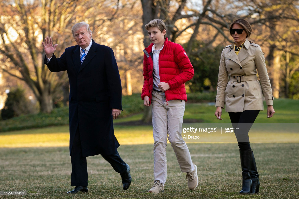 Barron Trump sinh ngày 20/3/2006, là con trai của cựu Tổng thống Donald Trump và bà Melania. Barron đón sinh nhật lần thứ 15 vào ngày 20/3 vừa qua. Ảnh: Getty.