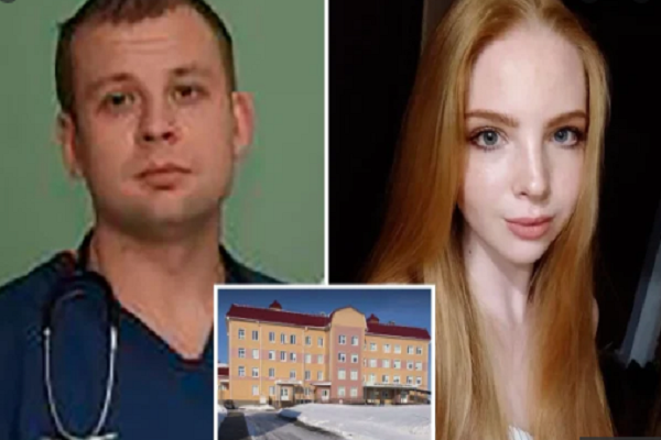 Andrey Suragin, một bác sĩ 30 tuổi, bị cáo buộc đã tấn công Irina tại bệnh viện Fatezh nơi hai người cùng làm công việc chữa trị cho các bệnh nhân COVID-19.