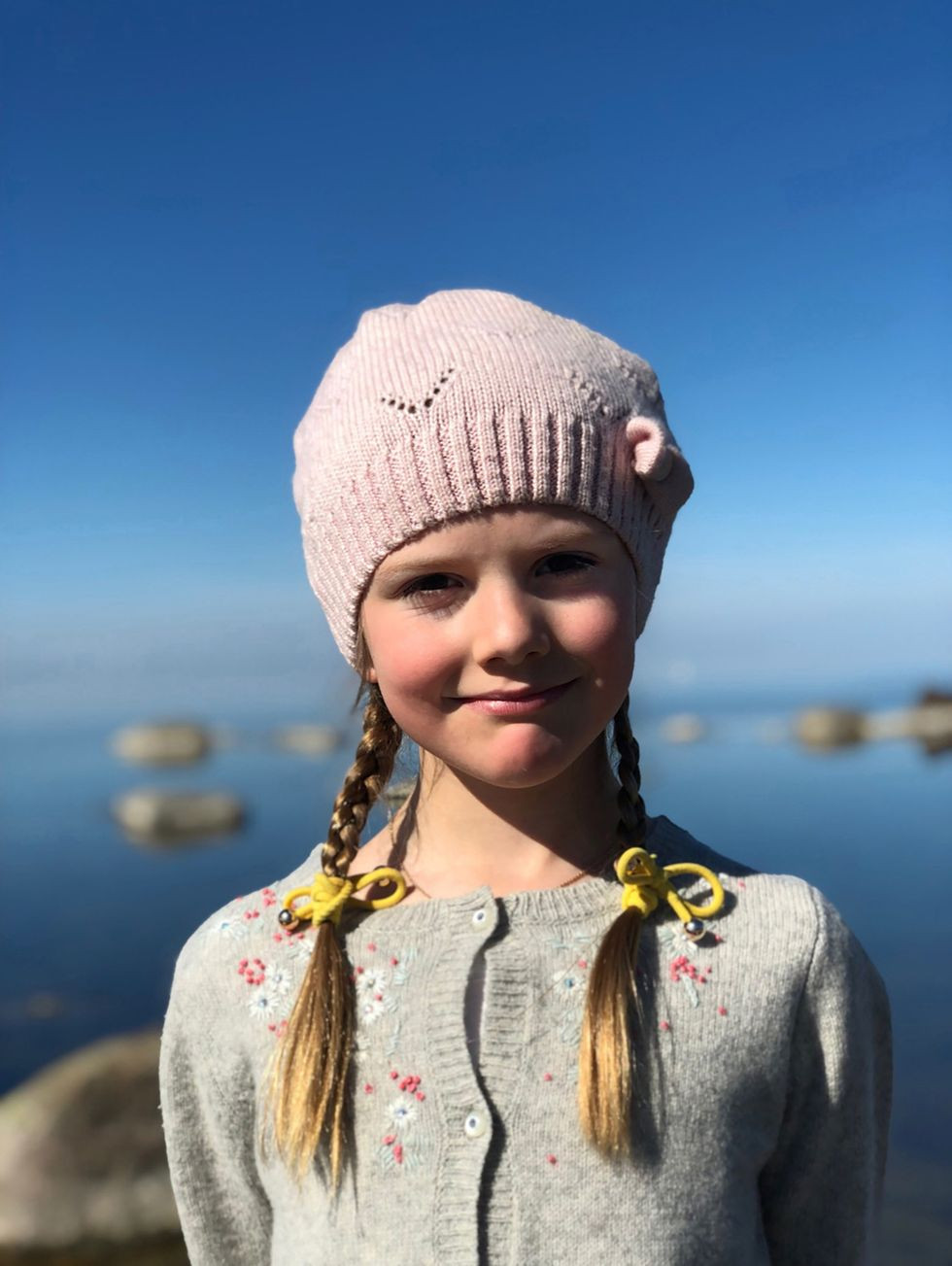 Bức ảnh chụp Công chúa Estelle trên đảo Öland, Thụy Điển, vào ngày 21/4/2019. Ảnh: TC.