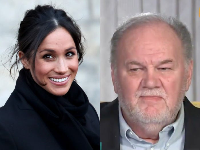 Hồi tháng 7/2018, Thomas Markle cho biết Công nương Meghan Markle đã đổi số điện thoại và cắt đứt mọi liên lạc với ông kể từ khi trở thành một phần của Hoàng gia Anh. Ảnh: Getty.