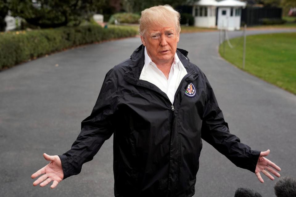 Ngày 18/11, Tổng thống Trump đã đến thăm bang California, nơi chịu ảnh hưởng nặng nề bởi thảm họa cháy rừng khủng khiếp nhất lịch sử. Ảnh: AP.