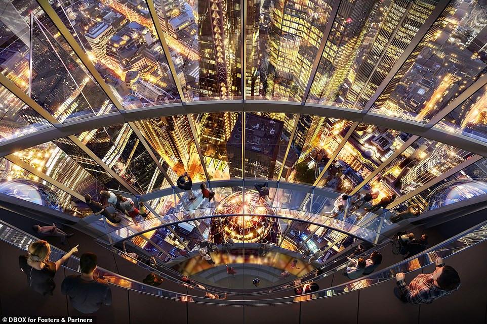 Tòa nhà Tulip được xây dựng cạnh tòa nhà chọc trời Gherkin cao 180 mét.