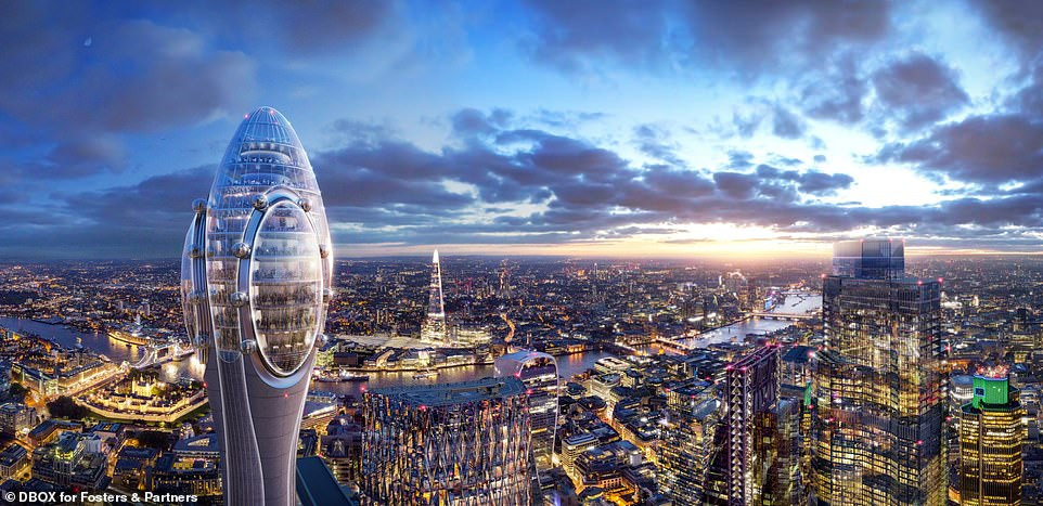 Báo Daily Mail mới đây đăng tải những bức ảnh concept đầu tiên về tòa nhà chọc trời mới nhất ở London sẽ được xây dựng trong thời gian tới. (Nguồn ảnh: Daily Mail)