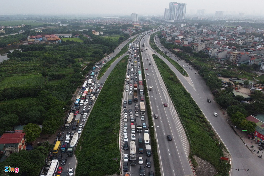 Tai nan tren cau Thanh Tri, duong vanh dai 3 un tac gan 10 km-Hinh-2