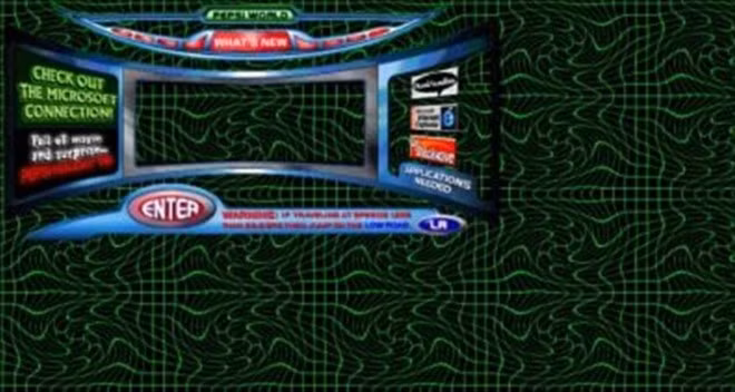 Website kỳ lạ của Pepsi ra đời ngày 19/12/1996 với các hình xoáy màu xanh trên nền đen và một cửa sổ trống ngay giữa.