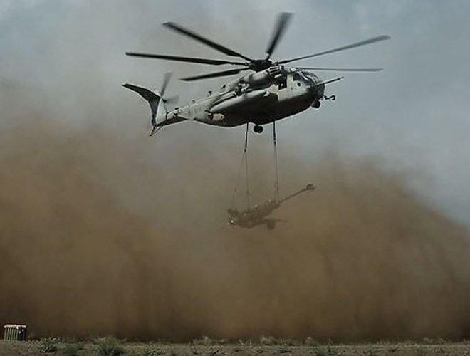 Mẫu pháo này cũng có thể dễ dàng vận chuyển lên các điểm cao bằng trực thăng.