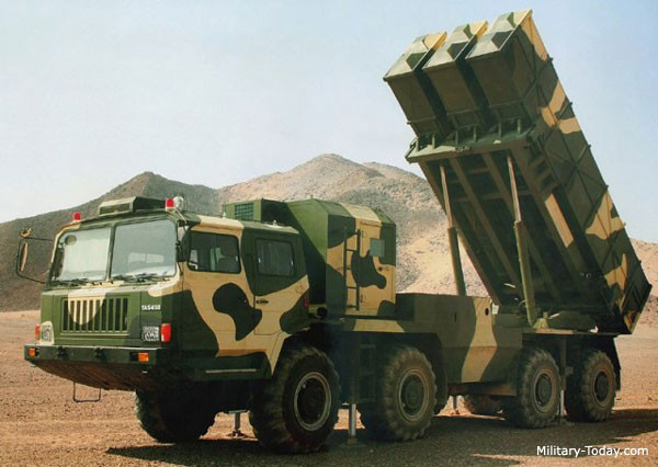 Trong khi đó, Hệ thống WS-22 là pháo phản lực có trang bị đầu đạn cỡ 122mm, tầm bắn tối đa 45km.