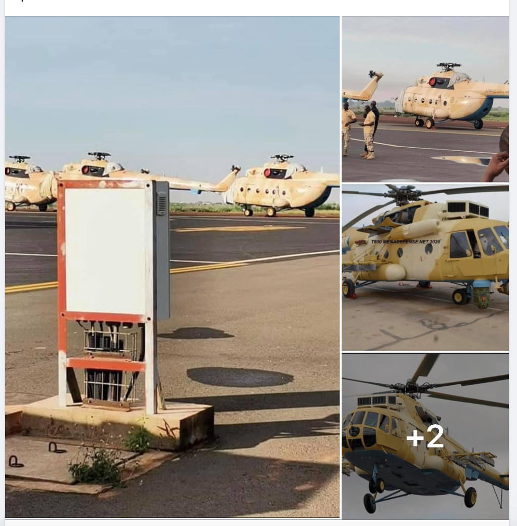 “Mali đã mua những chiếc trực thăng này từ Liên bang Nga, một quốc gia thân thiện mà Mali luôn duy trì mối quan hệ đối tác rất hiệu quả”, ông nói với truyền thông địa phương trên đường băng sau khi máy bay hạ cánh xuống thủ đô Bamako. Ông nói thêm rằng vũ khí và đạn dược là quà tặng từ Nga.