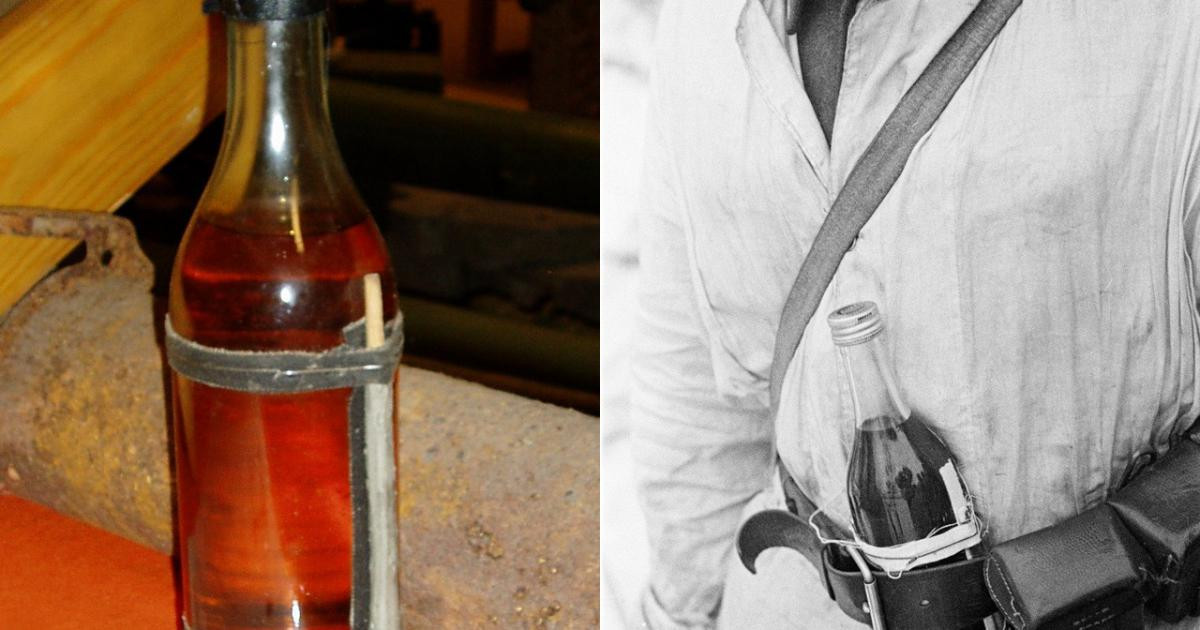 Cái tên này được hình thành để ám chỉ đến Bộ trưởng Ngoại giao Liên Xô lúc bấy giờ là Vyacheslav Molotov, người đã tuyên truyền rằng “các chiến dịch ném bom của Nga vào Phần Lan thực sự là những giọt thực phẩm nhân đạo từ trên không”. Người Phần Lan đã mỉa mai rằng “Molotov Cocktails” là "một thức uống đi kèm" với những giọt thực phẩm của Liên Xô.