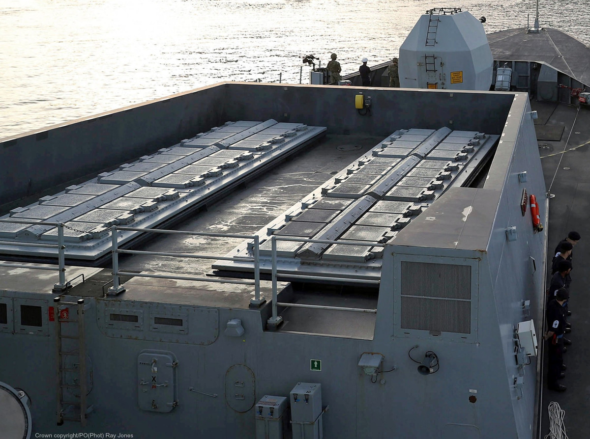 Formidable cũng được trang bị 32 ống phóng thẳng đứng VLS Sylver sử dụng tên lửa đánh chặn Aster-15 tầm bắn tối đa 30 km hoặc Aster-30 tầm bắn tối đa 120 km.