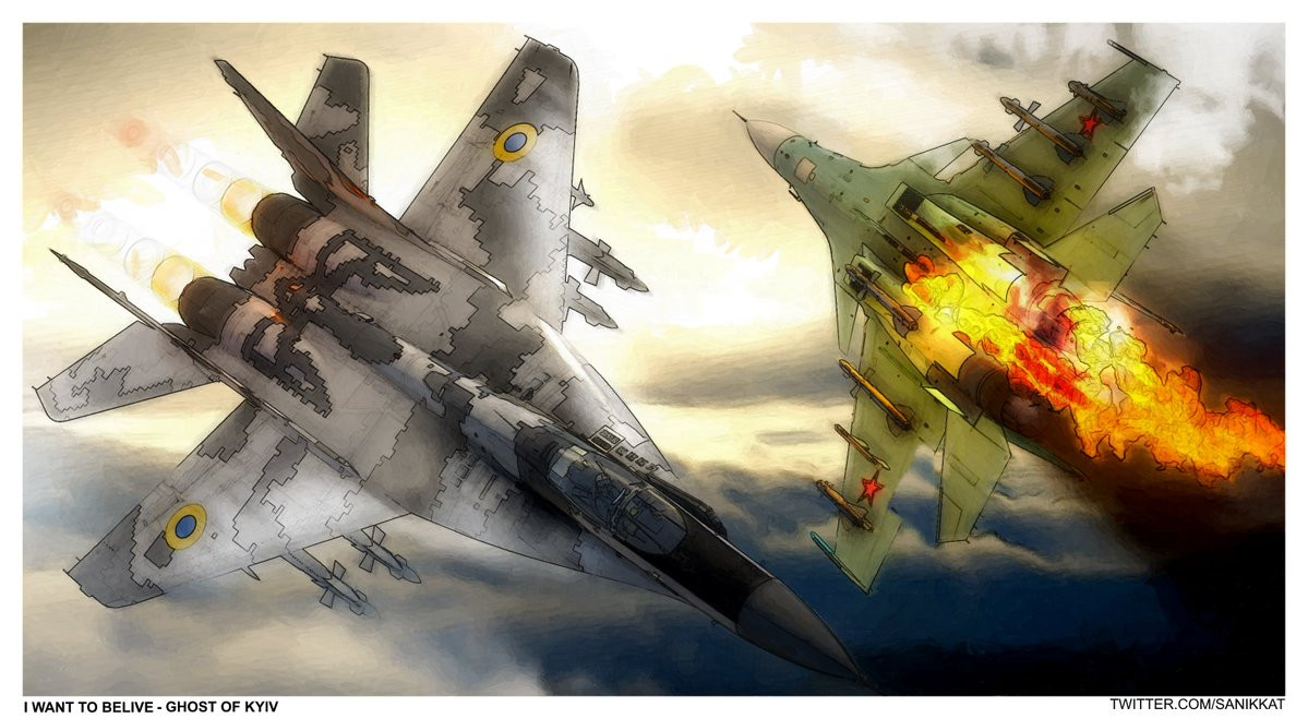 Hiện tại không quân Ukraine đang triển khai các máy bay chiến đấu MiG-29, nhưng câu chuyện về huyền thoại của một phi công lái máy bay chiến đấu MiG-29 xuất sắc có biệt danh “Bóng ma của Kiev” nhanh chóng bị các nhà phân tích phương Tây coi là giả.