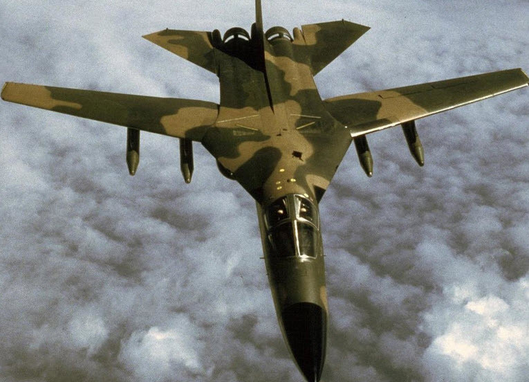 F-111 có hình dáng mũi dài nhọn, phía sau là buồng lái cho phi hành đoàn 2 người ngồi cạnh nhau. F-111 có chiều dài 22,4m, sải cánh 19m, cao 5,22m, thiết kế cánh có dạng hình học thay đổi, F-111 là mẫu máy bay tiên phong, dẫn đầu cho các máy bay kế nhiệm như F-14, Panavia Tornado và các máy bay của Liên Xô.