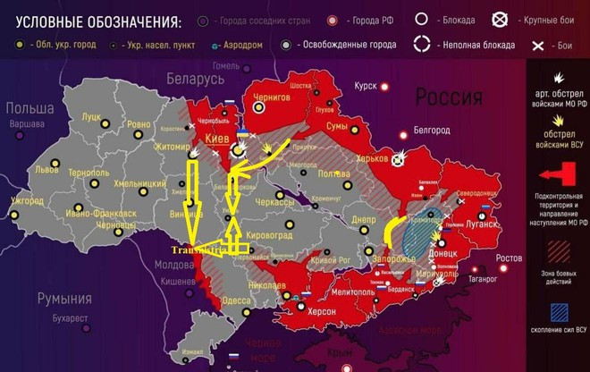 Sau khi giành toàn quyền kiểm soát thành phố Izyum, quân đội Nga đã bao vây khoảng 100.000 binh lính Ukraine ở miền đông. Trước đó quân đội Ukraine đã triển khai từ 10 đến 14 lữ đoàn trong khu vực này.