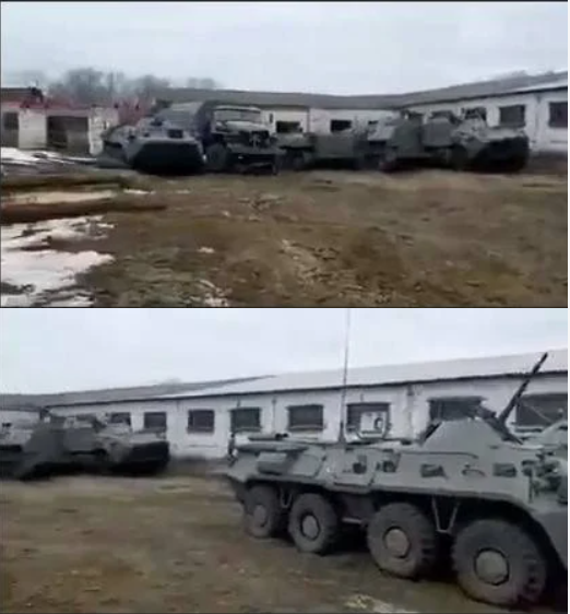 Tiếp theo là hình ảnh về các thiết bị và vũ khí của Nga bị bỏ rơi ở Chemodanovka, vùng Sumy. Những bức ảnh được chia sẻ với nội dung "Những kẻ chiếm đóng đã bỏ thiết bị của họ và chạy trốn". Nhưng không ai để ý đến tình trạng của các phương tiện này là khá đồng đều và được đặt gọn trong sân sau của một số nhà kho.