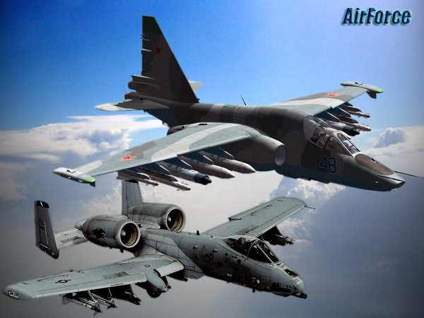 Tương tự, kể từ khi phục vụ trong quân đội Mỹ, A-10 luôn được triển khai tới các chiến trường mà Mỹ tham gia. A-10 Thunderbolt II là cơn ác mộng đối với bộ binh và xe tăng đối phương. Mỹ dự kiến cho A-10 nghỉ hưu vào năm 2022, trong khi Nga tiếp tục nâng cấp Su-25 để tiếp tục thực hiện sứ mệnh trong nhiều năm nữa. Nguồn ảnh: Pinterest.